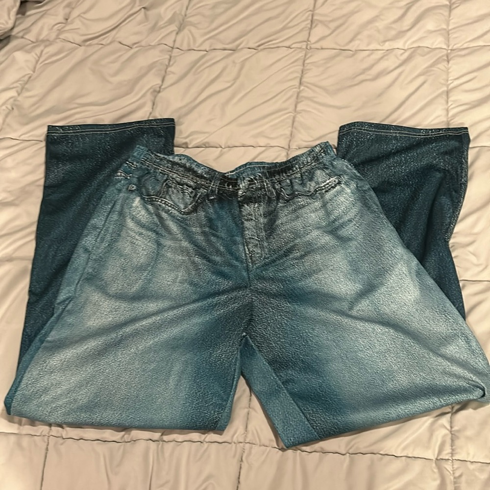 Jean pattern lounge pants